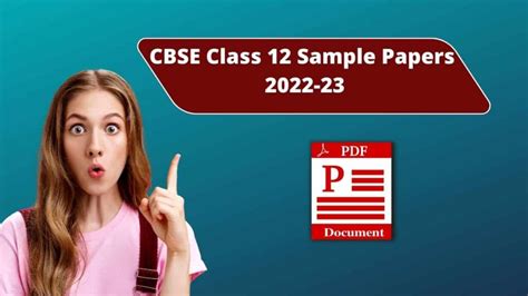 Cbse Class 12 Sample Papers 2022 23 New Pattern Pdf Download Cbse