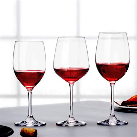 Italian Style 8oz 240ml Crystal Wine Glasses Hand Blown For Restaurant