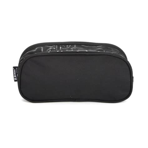 Estojo 2 Divisórias Hot Wheels Preto Luxcel