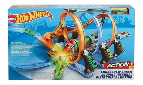 Pista Hot Wheels Espiral De Batidas Mattel Parcelamento Sem Juros
