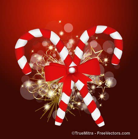 Christmas Candy Cane Background Free Vector Download | FreeImages