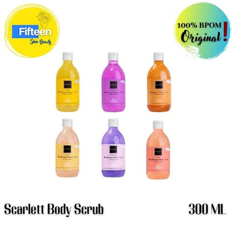 Jual Scarlett Brightening Shower Scrub All Varian Shopee Indonesia