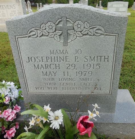 Josephine Pleasants Smith M Morial Find A Grave