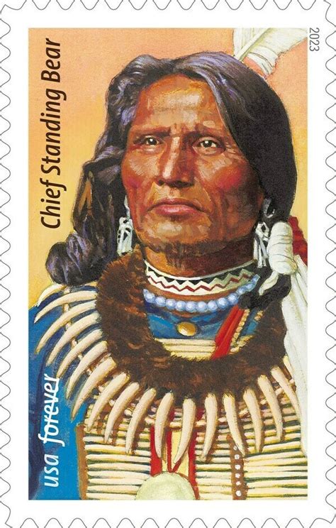 Chief Standing Bear Native American Civil Rights Icon Is Honored On A