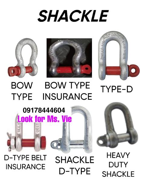 BOW SHACKLE TYPE D SHACKLE BOW TYPE INSURANCE SHACKLE D TYPE BELT