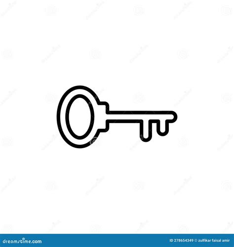 Key Icon . Key Vector Icon. Key Symbol Stock Vector - Illustration of