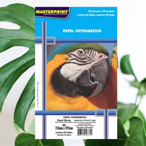 Preço Do Papel Fotografico - Papel Fotográfico Glossy 230g /Folhas A4 Masterprint - AMAIS PAPÉIS