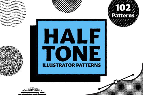 Halftone Patterns For Illustrator Design Cuts