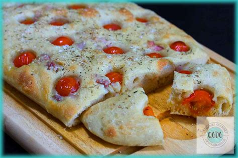 Focaccia Tomates Lardons