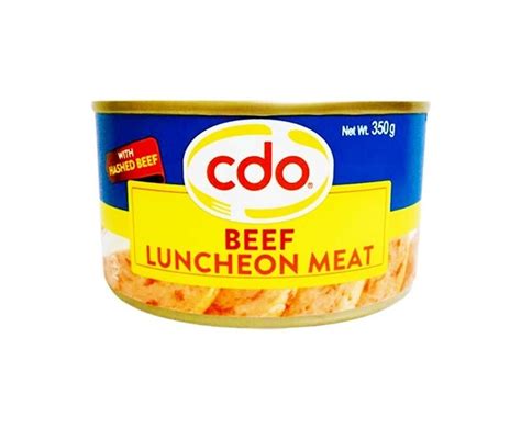 CDO Beef Luncheon Meat With Hashed Beef 350g