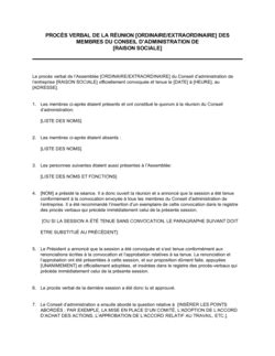 Proc S Verbal D Une R Union Formelle Mod Les Exemples Pdf Biztree