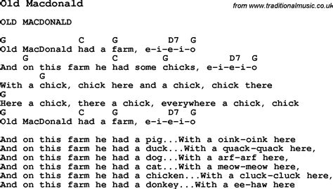 Summer Camp Song, Old Macdonald, with lyrics and chords for Ukulele ...