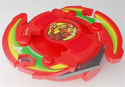 3d Model Dranzer F Beyblade Vr Ar Low Poly Cgtrader