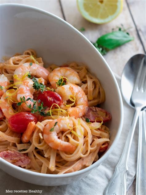 Tagliatelle De Crevette Et Sauce Tomate Mes Recettes Healthy