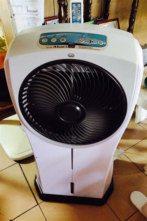 Akari Rechargeable Evaporative Air Cooler Fan With Ionizer