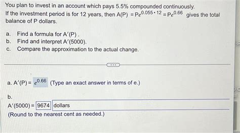 Solved You Plan To Invest In An Account Which Pays Chegg