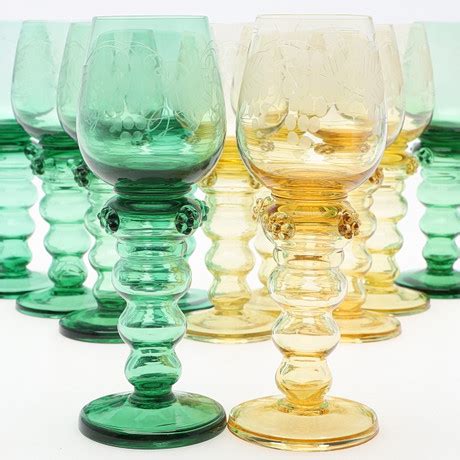 Remmare St Gr Nt Gult Glas Glas Serviser Auctionet