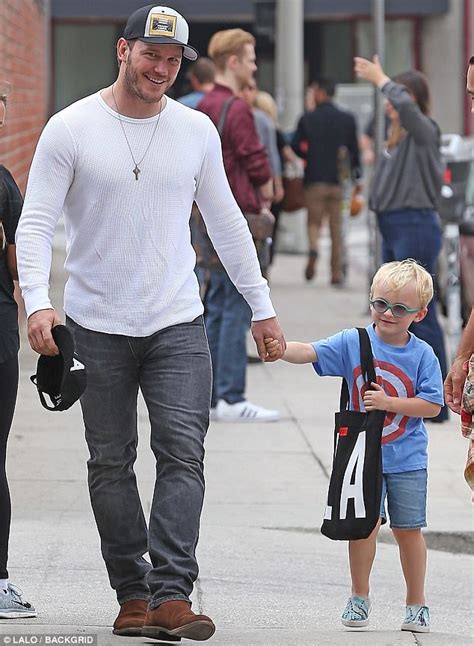 Chris Pratt Looks Cheery After Sunday Church With Son Jack Daily Mail