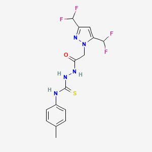 2 3 5 Bis Difluoromethyl 1H Pyrazol 1 Yl Acetyl N 4 Methylphenyl