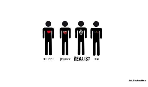 heart, Realist, Optimist, Pessimist, Digital art, Text Wallpapers HD / Desktop and Mobile ...