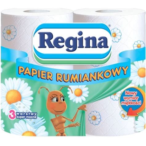 Туалетная бумага ароматизированная Regina Ромашка, 3 слоя, 4 рулона ...