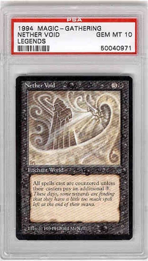 Magic The Gathering Legends Single Nether Void Psa 10 Da Card World