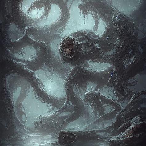 Lovecraftian Horror By Wlop Greg Rukowski Horrifying Stable