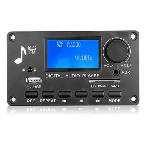 JQ D006BT 12v bluetooth 5 0 placa de decodificador chamada gravação mp3