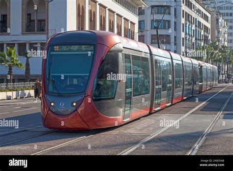 Casablanca Morocco January 17 2018 Low Floor Tram Of The Casablanca