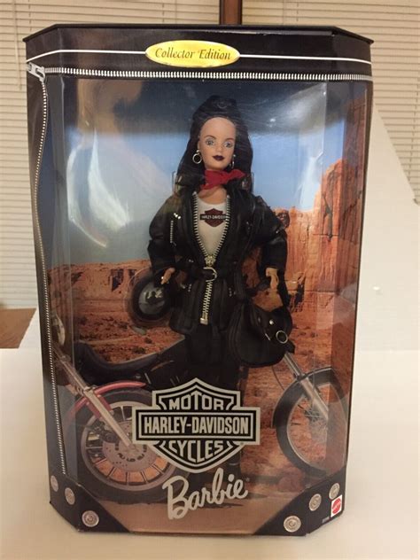 Vintage Collector Edition Harley Davidson Barbie Doll Nrfb Mattel