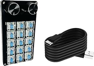 Advanced Programmable Macro Keyboards Mechanical Gaming Keypad Wire Hot Swappable Switches For