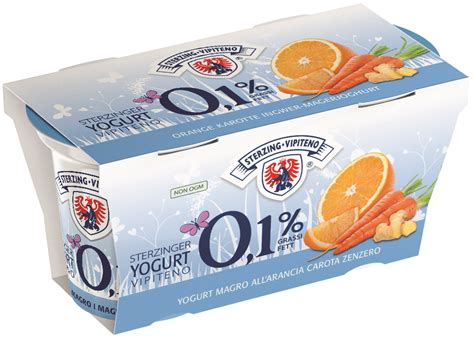 Yogurt Vipiteno Magro 0 1 125gx2 Arancia Carota Zenzero