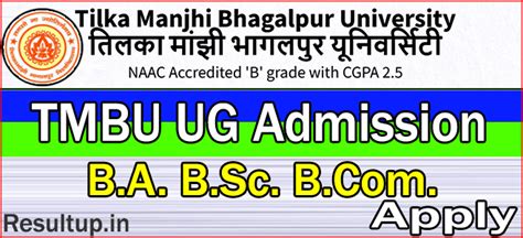 Tmbu Ug Admission Apply 2023 {2023 26} Form Re Start And Last