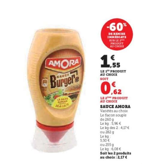 Promo Sauce Amora Chez U Express Icatalogue Fr