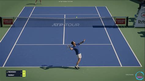 Daniil Medvedev Vs Andy Murray Dubai Tiebreak Gameplay Youtube