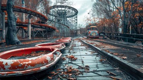 Abandoned Theme Park Haunting Abandoned Amusement Park Shrouded In