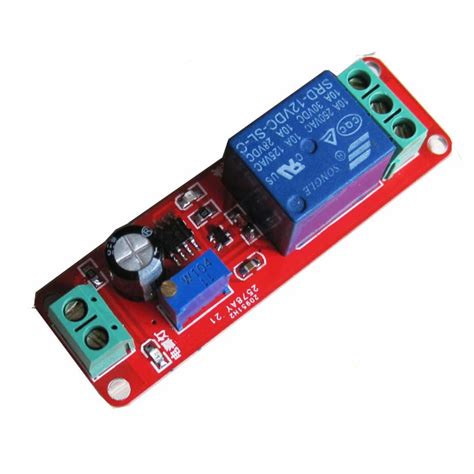 12VDC Delay Timer Relay Turn On Relay Module Time Delay Switch For Robot & Intelligent Car DIY ...