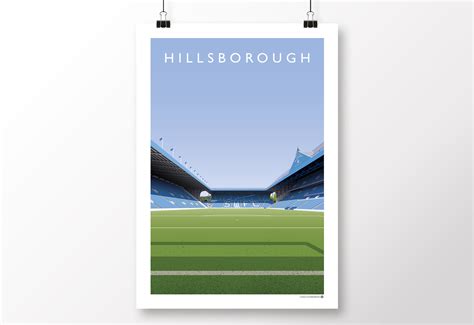 Sheffield Wednesday Hillsborough Stadium Poster Matthew J I Wood