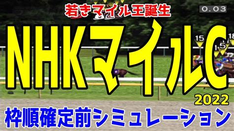 Nhkマイルカップ2022 枠順確定前シミュレーション【競馬予想】nhkマイルc セリフォス ダノンスコーピオン インダストリア ジャングロ