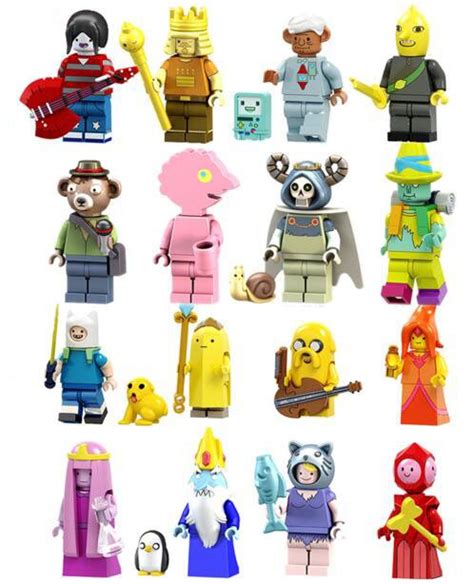 Custom Adventure Time Minifigures Collectibles Lego Compatible