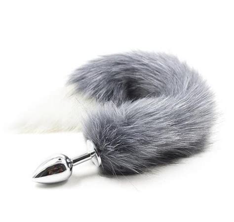 Fetish Fantasy Soft Wild Fox Tail Metal Stainless Steel Anal Butt Plug