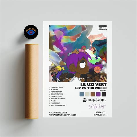 Lil Uzi Vert Lil Uzi Vert Vs. the World Album Cover Poster, Room Wall Art, Music Gifts, Classic ...