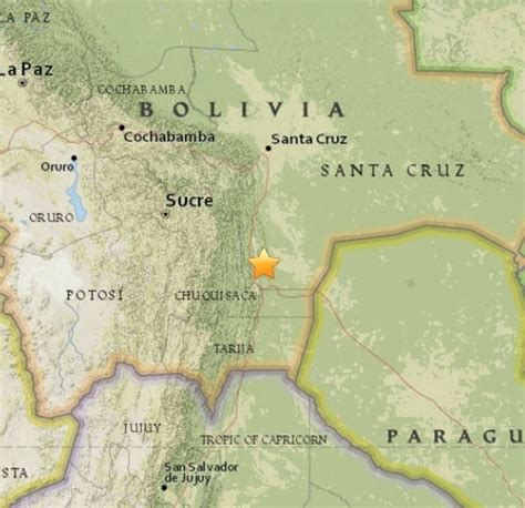 Un Terremoto De 6 1 Sacude La Provincia De Santa Cruz En Bolivia