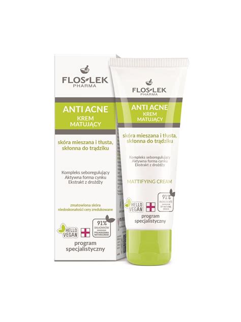 Anti Acne Mattifying Cream Floslek Sklep Floslek Pl