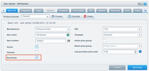 Manually Create Edit Product Set Items Pickware Shopware 5 Helpcenter