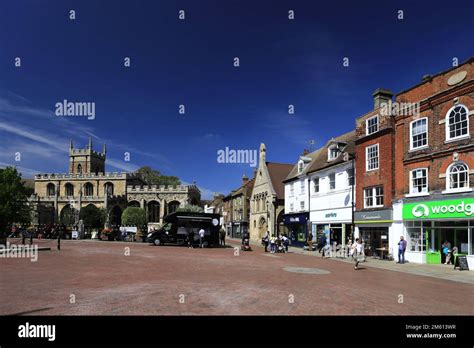 View of the High Street in Huntingdon town centre, Cambridgeshire