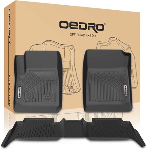 OEDRO Floor Mats Compatible For 2015 2021 Chevy Colorado Crew Cab GMC