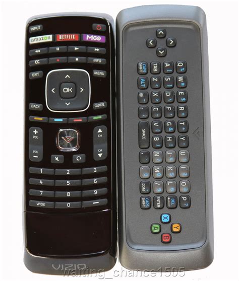 New Vizio Xrt Qwerty Keyboard Dual Side Remote For Internet Apps Tv