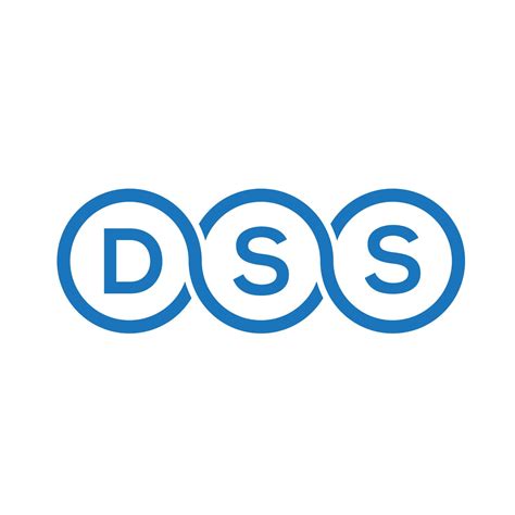 DSS letter logo design on black background.DSS creative initials letter ...