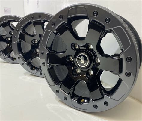 17″ Ford Bronco Beadlock Oem Factory Wheels Rims Black 2020 2021 Factory Wheel Republic